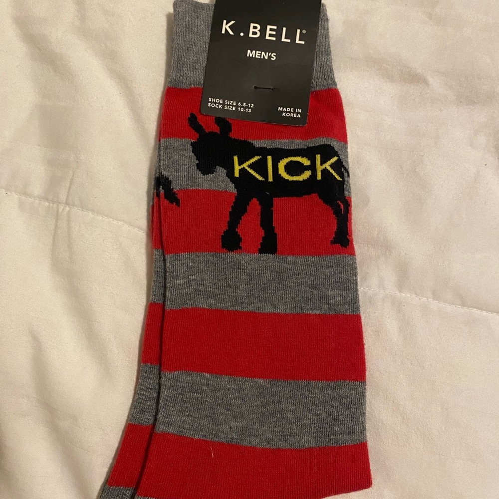 K Bell kick ass socks